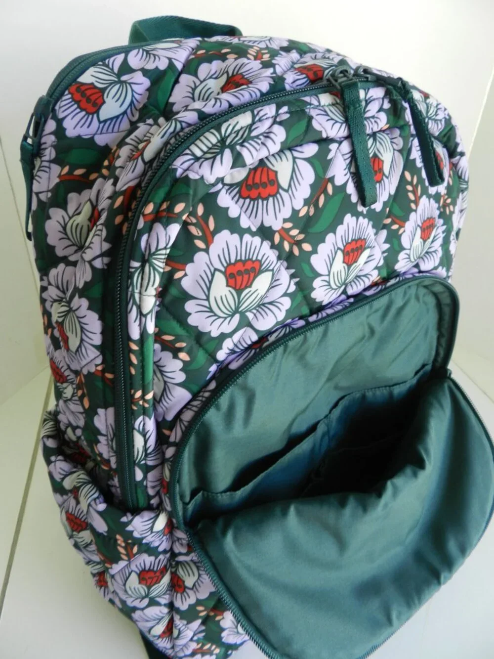 Vera Bradley Ultralight Essential LARGE Backpack Laptop Bag Floral